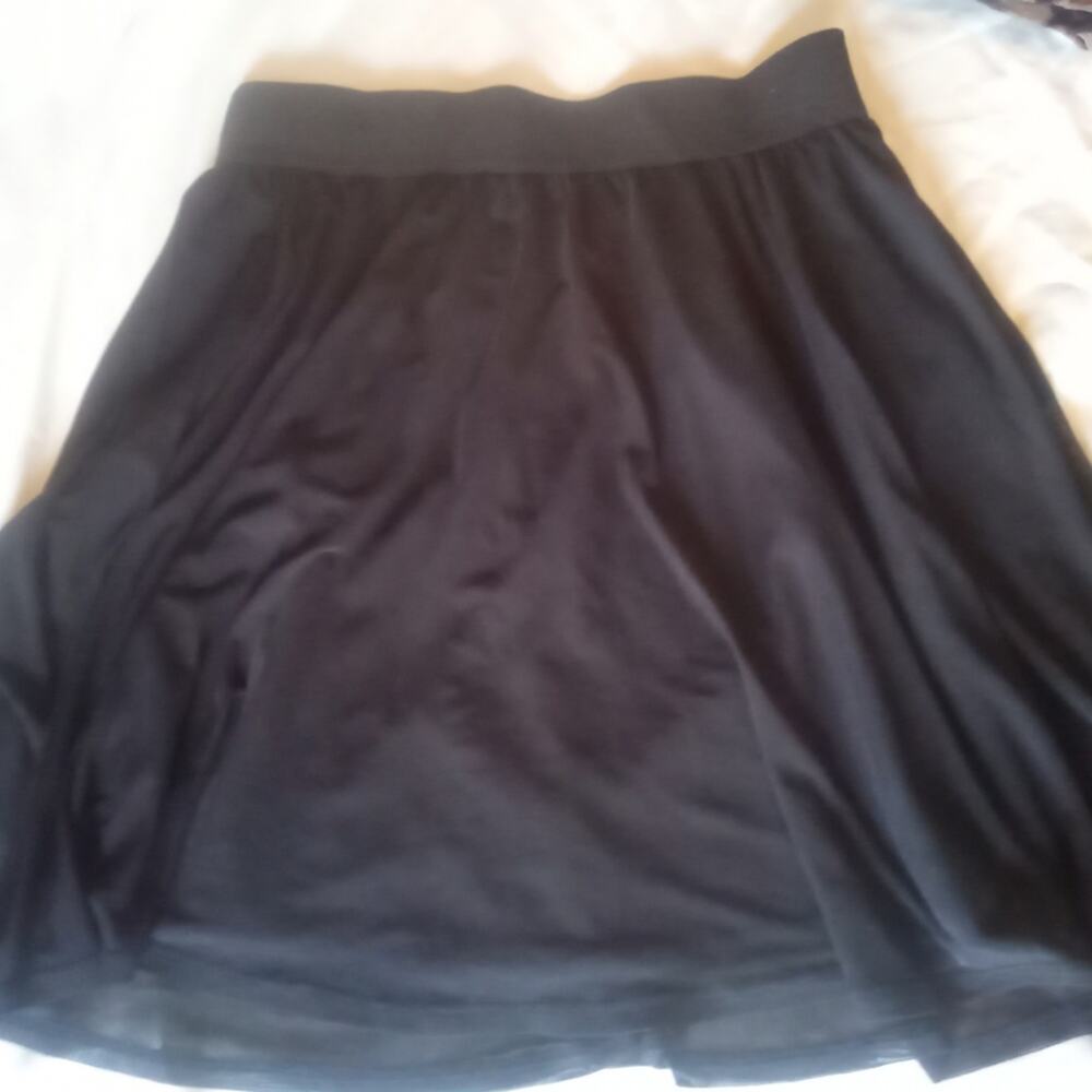 Joe Boxer Sheer Skirt Womens size medium Black dark fairy Balletcore